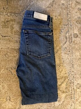 Re/Done Women's Skinny Jeans in Dark Blue Denim